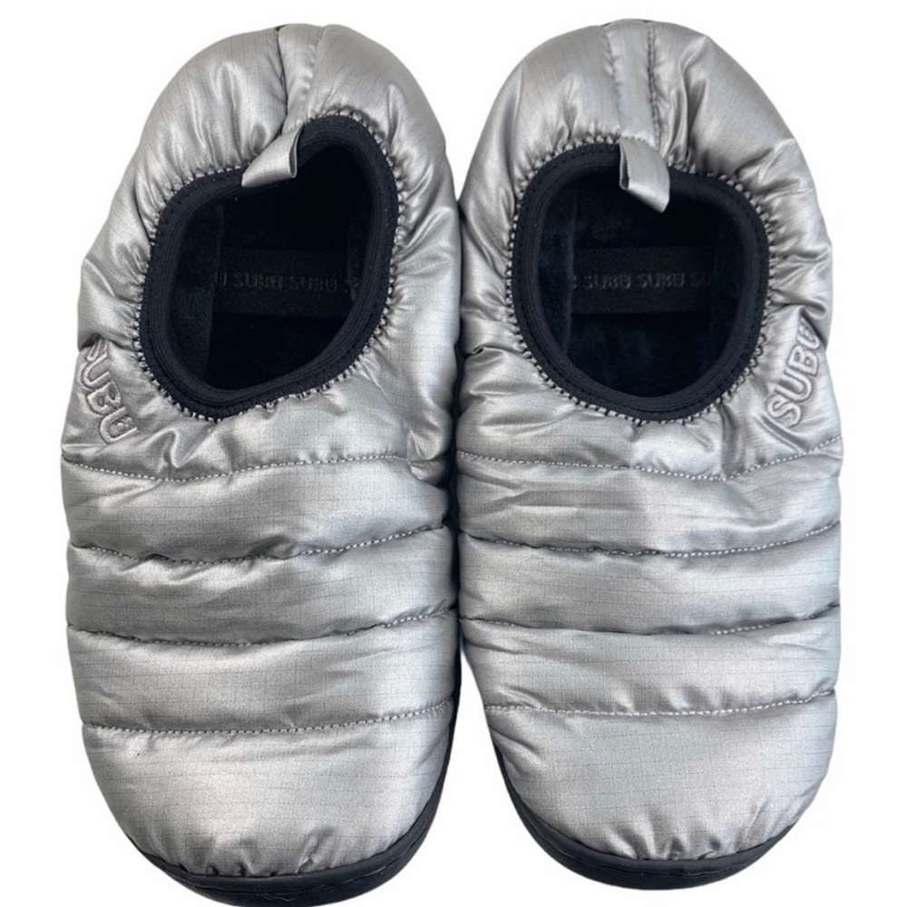 SUBU Insulated Packable Silver Slippers